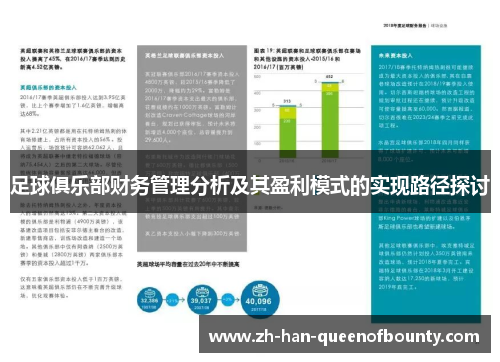 足球俱乐部财务管理分析及其盈利模式的实现路径探讨